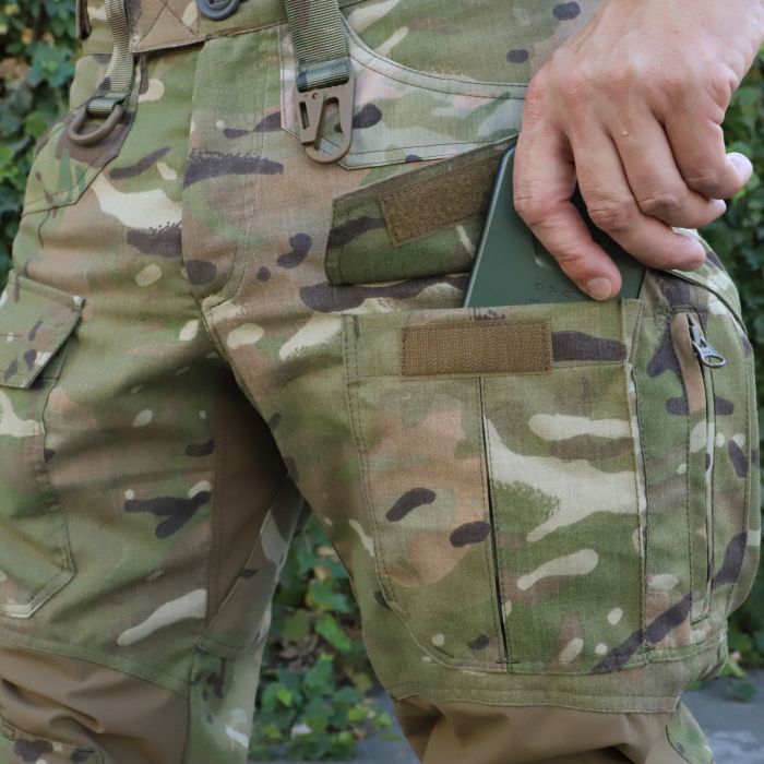 Тактичні штани з наколінниками RAPTOR PRO Gen 2, MTP Excalibur RipStop, Flex Coyote, не підтримує горіння