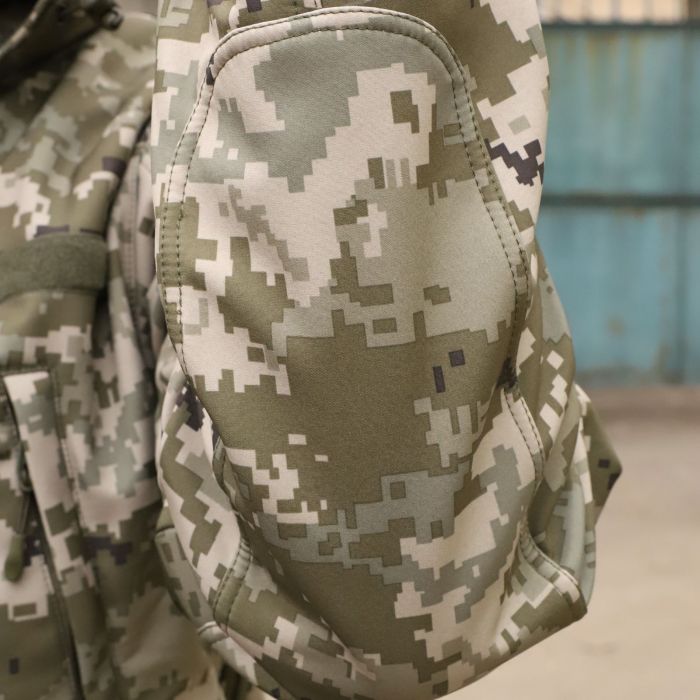 Raptor Tac куртка на флісі Soft Shell Hanter pro, піксель ЗСУ 