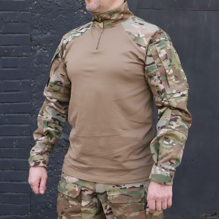Тактична сорочка UBACS Комбат, 50/50 NyCo Original Multicam Crye Precision Ripstop,Coyote