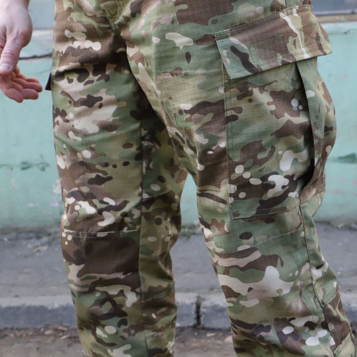 Тактичний комплект ЗСУ,65/35 Multicam Ripstop, Кітель+Штани