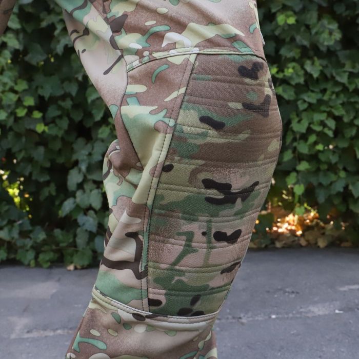 Тактичні штани з наколінниками Штурм, Soft Shell Multicam, Cordura