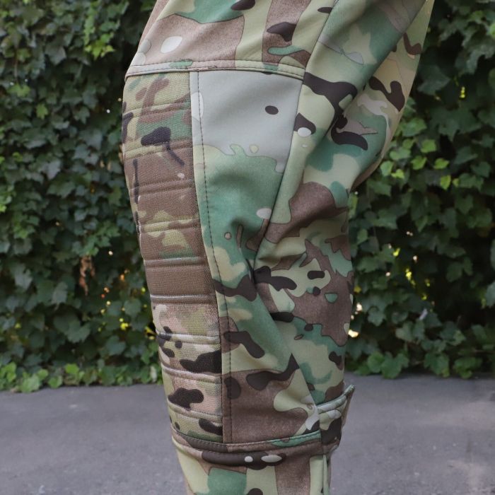 Тактичні штани з наколінниками Штурм, Soft Shell Multicam, Cordura