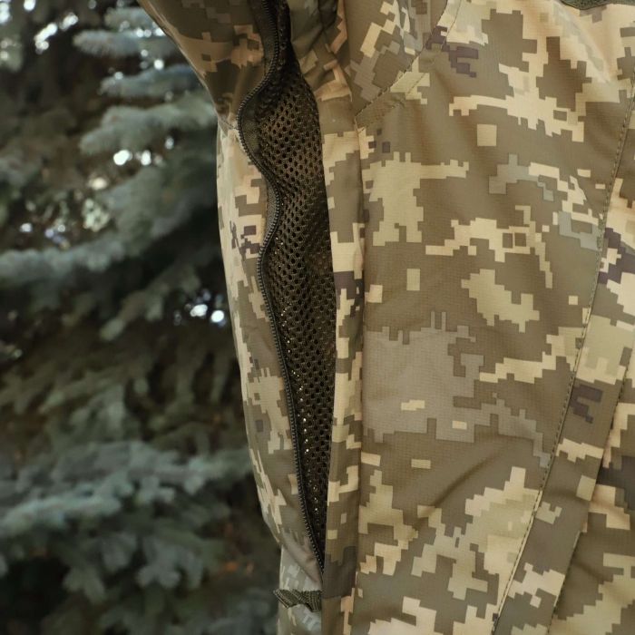 Тактична зимова куртка Альфа, Nord Storm Піксель Ripstop, Cordura 500D, вітро та вологозахисна