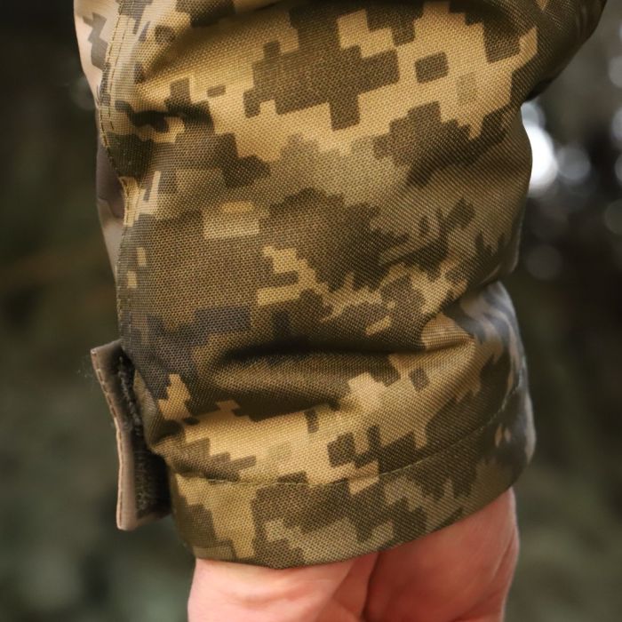 Тактична зимова куртка Альфа, Nord Storm Піксель Ripstop, Cordura 500D, вітро та вологозахисна