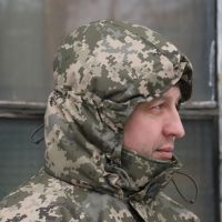 Тактична зимова куртка Хуртовина, Nord Storm Піксель Ripstop, вітро та вологозахисна