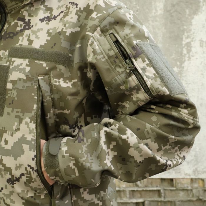 Raptor Tac, костюм Soft Shell піксель, на флісі "Шторм"