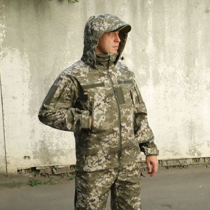 Raptor Tac, костюм Soft Shell піксель, на флісі "Шторм"