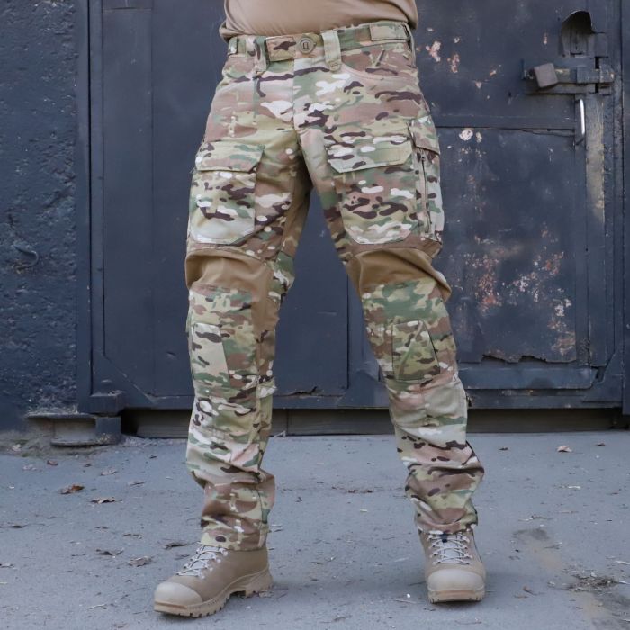 Тактичні штани з наколінниками PREDATOR, 50/50 NyCo Original Multicam Ripstop, Flex Coyote