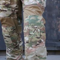 Тактичні штани з наколінниками PREDATOR, 50/50 NyCo Original Multicam Ripstop, Flex Coyote