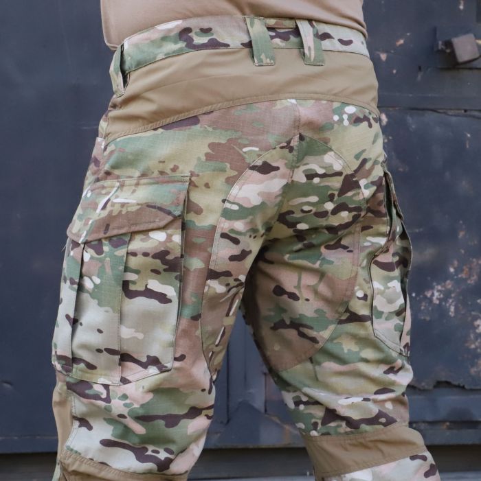Тактические штаны с наколенниками PREDATOR, 50/50 NyCo Original Multicam Ripstop, Flex Coyote