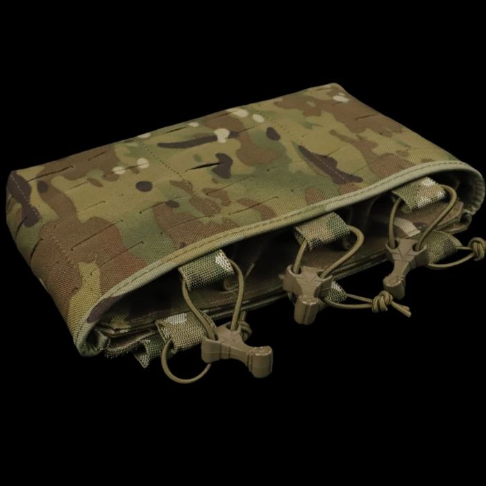 Підсумок під 3 магазини на передню панель плитоноски, Cordura 500 D MultiCam, LaserCut