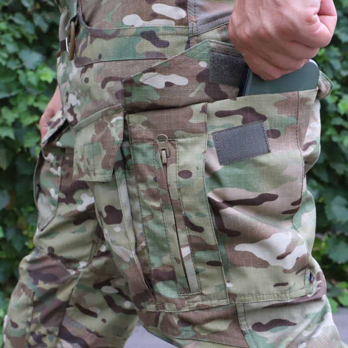 Тактичні штани з наколінниками RAPTOR PRO Gen 2, 65/35 MultiCam Ripstop, Flex