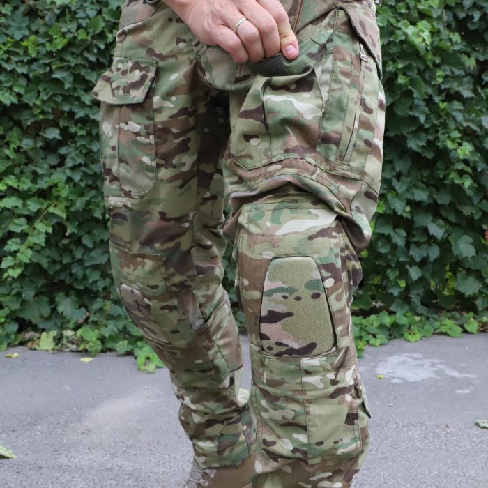 Тактичні штани з наколінниками RAPTOR PRO Gen 2, 65/35 MultiCam Ripstop, Flex