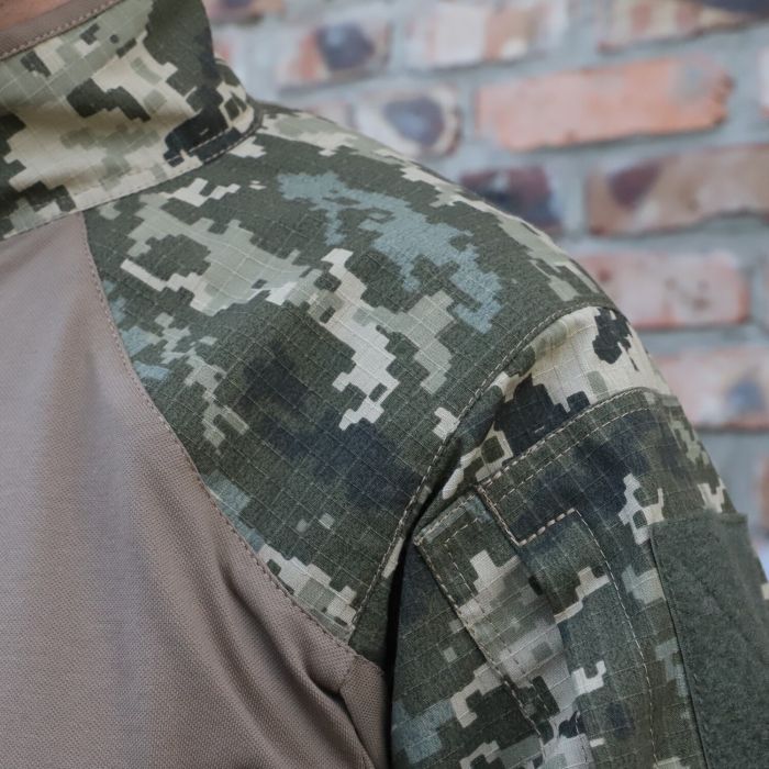 Тактична сорочка UBACS Комбат, 65/35 Піксель Ripstop, Coyote
