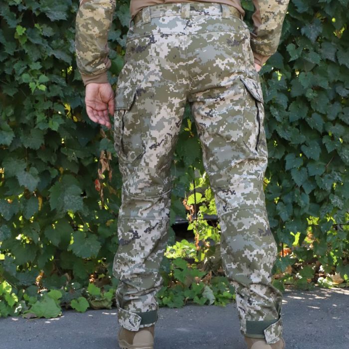 Тактичні демісезонні штани Яструб, Soft Shell Піксель