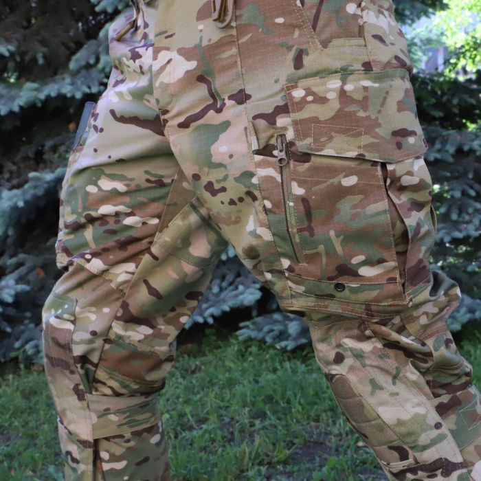 Тактичні штани з наколінниками RAPTOR PRO, 50/50 NyCo Original MultiCam VTX Ripstop, Cordura 500D