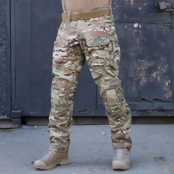 Tactical pants with knee pads PREDATOR, 50/50 NyCo Original Multicam VTX Ripstop,  MultiCam Original Flex