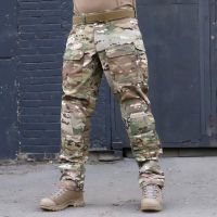 Тактичні штани з наколінниками PREDATOR, 50/50 NyCo Original Multicam Ripstop