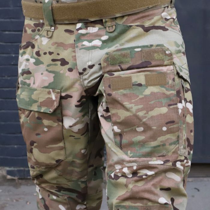 Тактичні штани з наколінниками PREDATOR, 50/50 NyCo Original Multicam Ripstop