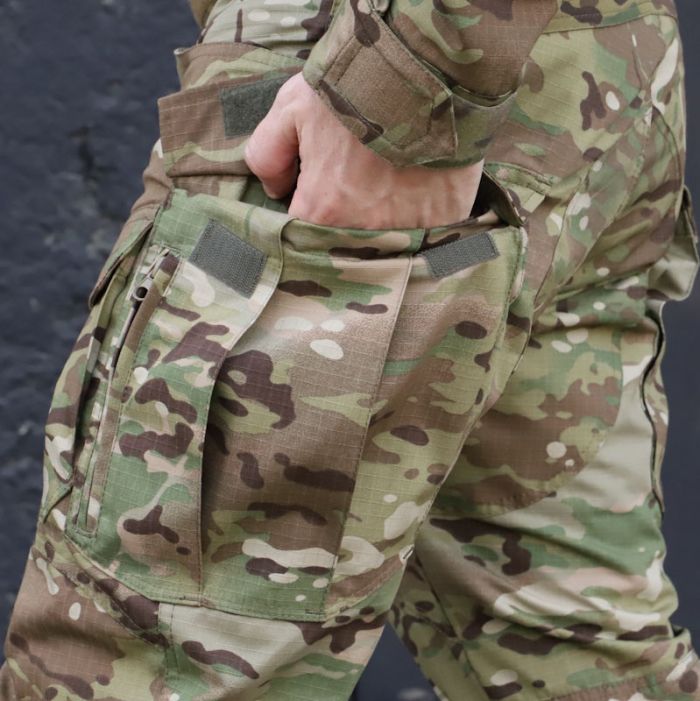 Тактичні штани з наколінниками PREDATOR, 50/50  Multicam, Ripstop