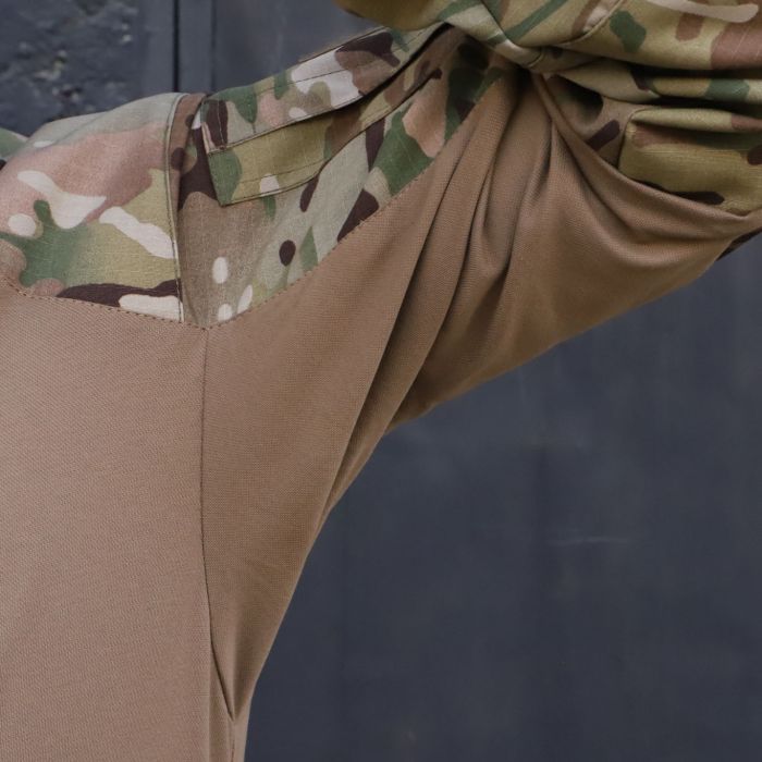 Тактична сорочка UBACS Комбат, 50/50 NyCo Original Multicam Crye Precision Ripstop,Coyote