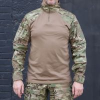 Тактична сорочка UBACS Комбат, 50/50 Multicam Ripstop, Coyote