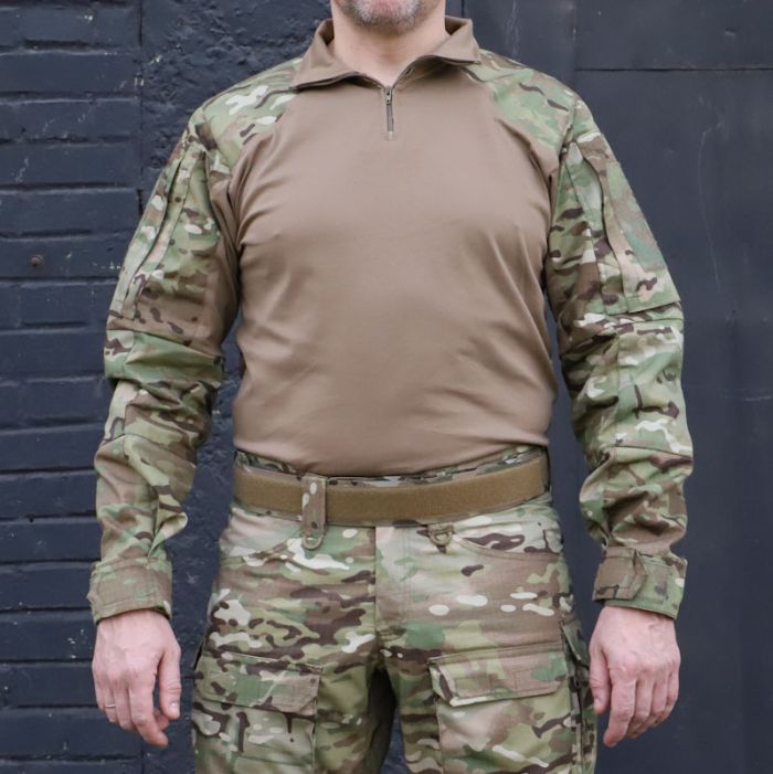 Тактична сорочка UBACS Комбат, 50/50 Multicam Ripstop, Coyote