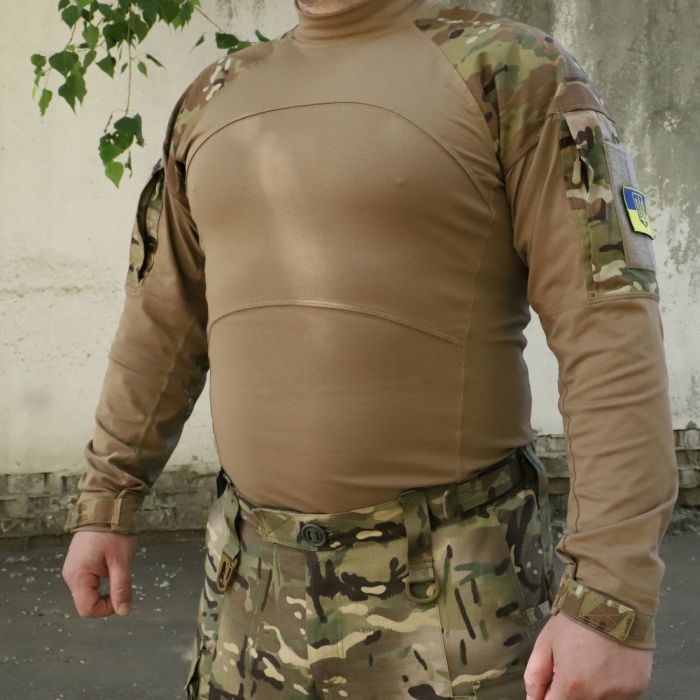 Тактична сорочка UBACS Samurai, 50/50 NyCo Original Multicam Crye Precision Ripstop,Coyote