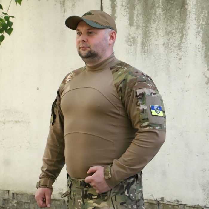 Тактична сорочка UBACS Samurai, 50/50 NyCo Original Multicam Crye Precision Ripstop,Coyote