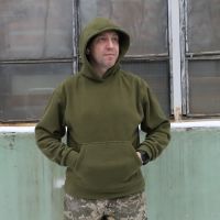 Флиска худи военная с капюшоном NBH Хаки