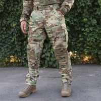 Тактические штаны с наколенниками Штурм, Soft Shell Multicam, Cordura