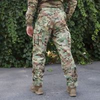 Тактические штаны с наколенниками Штурм, Soft Shell Multicam, Cordura