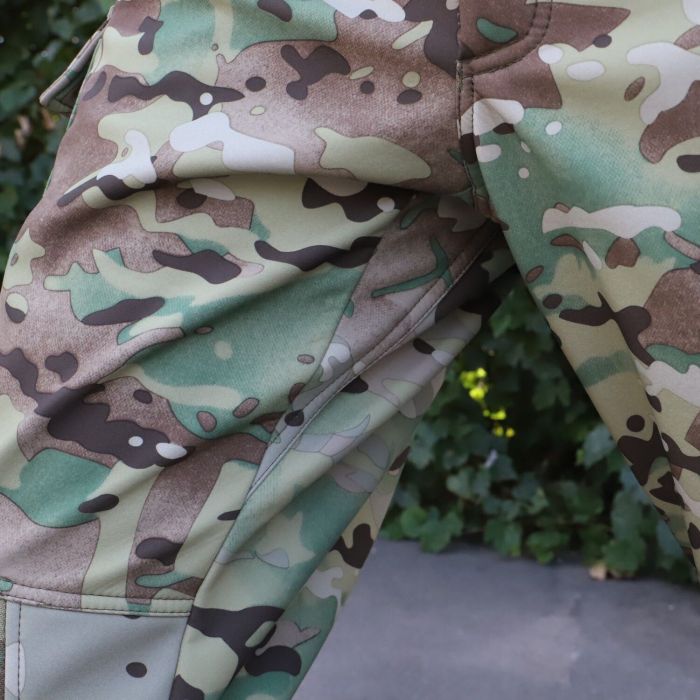 Тактичні штани з наколінниками Штурм, Soft Shell Multicam, Cordura