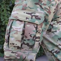 Тактические штаны с наколенниками Штурм, Soft Shell Multicam, Cordura