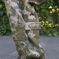 Тактичні штани з наколінниками Штурм, Soft Shell Піксель, Cordura