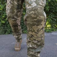 Тактичні штани з наколінниками Штурм, Soft Shell Піксель, Cordura