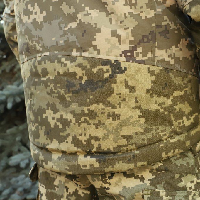 Тактична зимова куртка Альфа, Nord Storm Піксель Ripstop, Cordura 500D, вітро та вологозахисна