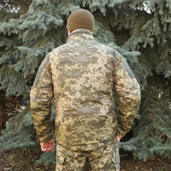 Тактична зимова куртка Альфа, Nord Storm Піксель Ripstop, Cordura 500D, вітро та вологозахисна