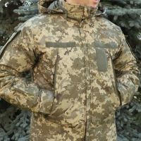 Тактична зимова куртка Альфа, Nord Storm Піксель Ripstop, Cordura 500D, вітро та вологозахисна