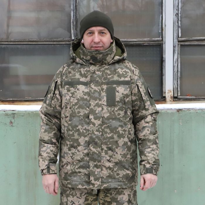 Тактична зимова куртка Хуртовина, Nord Storm Піксель Ripstop, вітро та вологозахисна