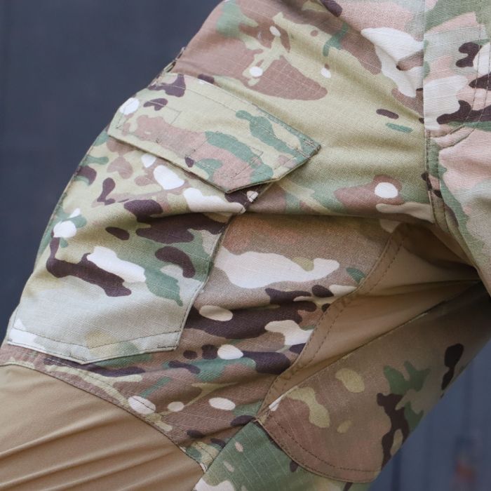 Тактичні штани з наколінниками PREDATOR, 50/50 NyCo Original Multicam Ripstop, Flex Coyote