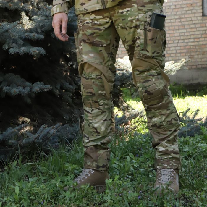 Тактичні штани з наколінниками RAPTOR PRO — 50/50 Multicam, Flex