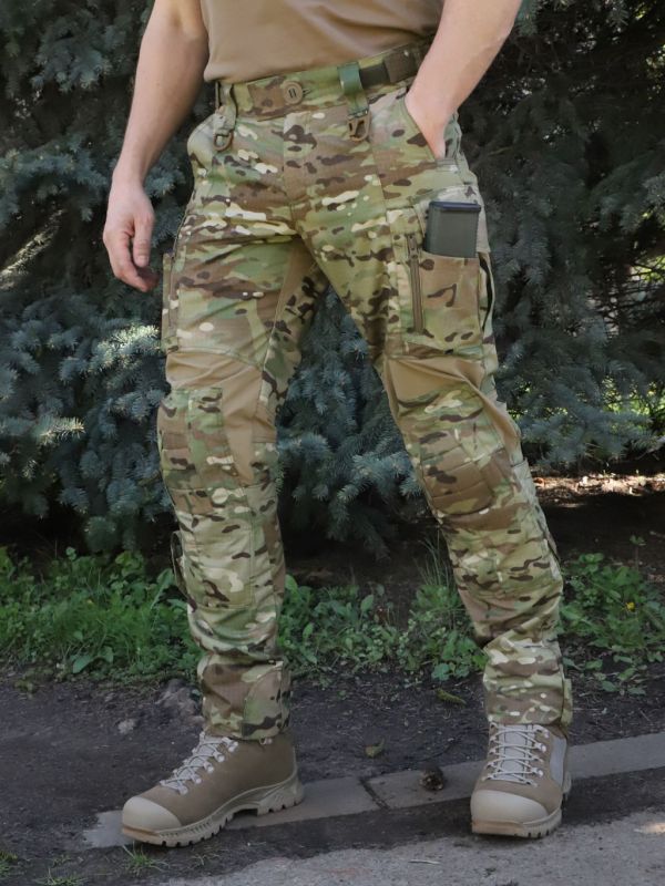 Тактичні штани з наколінниками RAPTOR PRO — 50/50 Multicam, Flex
