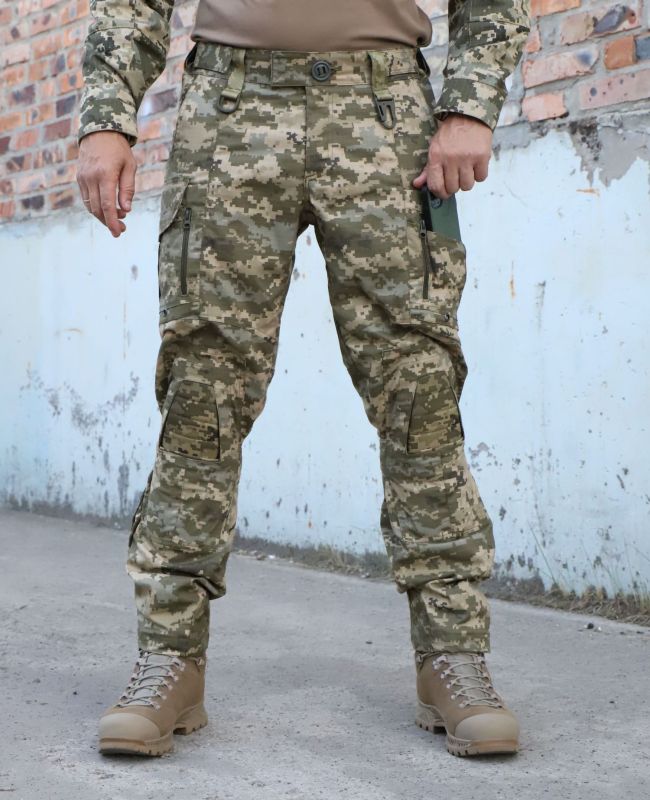 Тактичні штани з наколінниками RAPTOR, 65/35 піксель Ripstop