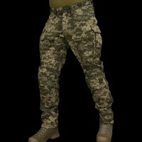 Tactical pants with knee pads PREDATOR,   100% coton, Pixel, Ripstop