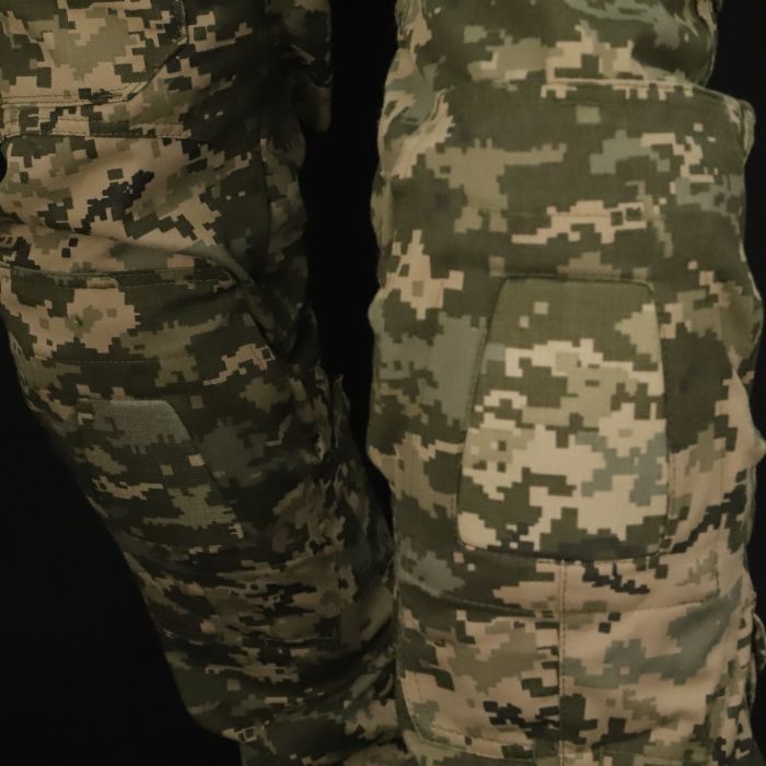 Tactical pants with knee pads PREDATOR,   100% coton, Pixel, Ripstop