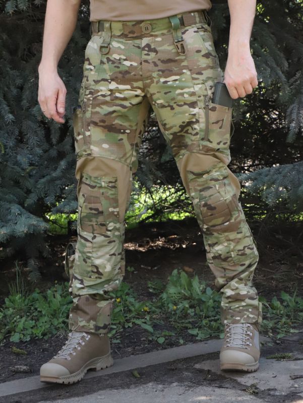 Тактичні штани з наколінниками RAPTOR PRO — 50/50 Multicam, Flex