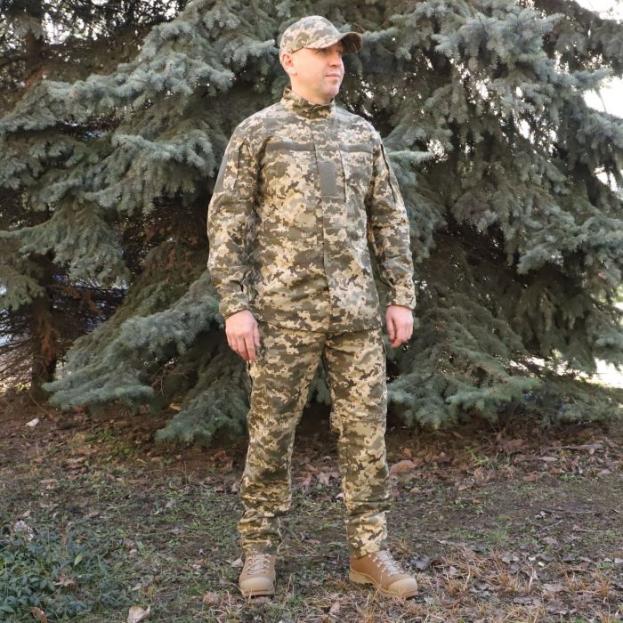 Тактичний комплект ЗСУ,65/35 Піксель Ripstop, Кітель+Штани