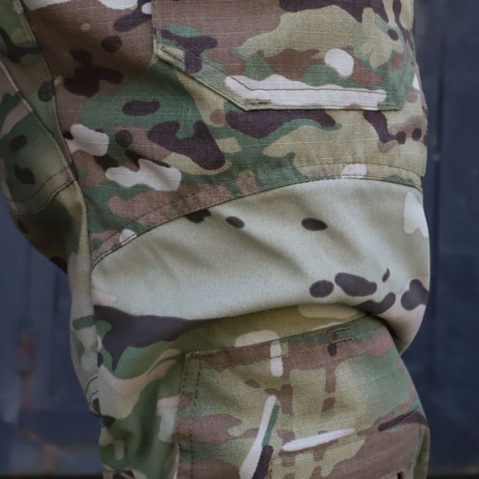 Тактические штаны с наколенниками PREDATOR, 50/50 NyCo Original Multicam  Ripstop, MultiCam Original Flex