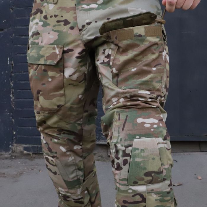 Tactical pants with knee pads PREDATOR, 50/50 NyCo Original Multicam VTX Ripstop,  MultiCam Original Flex